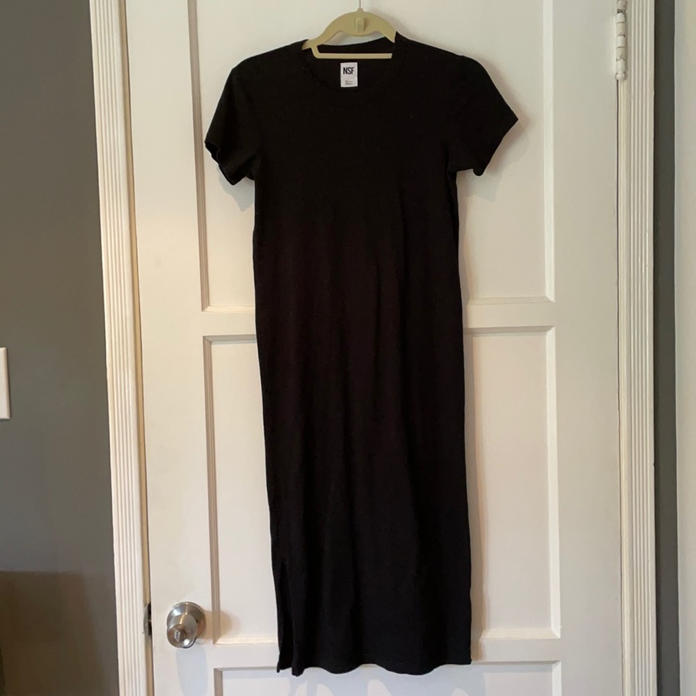 NSF cotton black dress size P